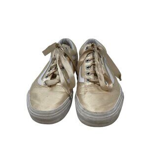 Vans Old Skool Womens Satin Blush Shoes Low Top Sneakers Lace Up Size 7